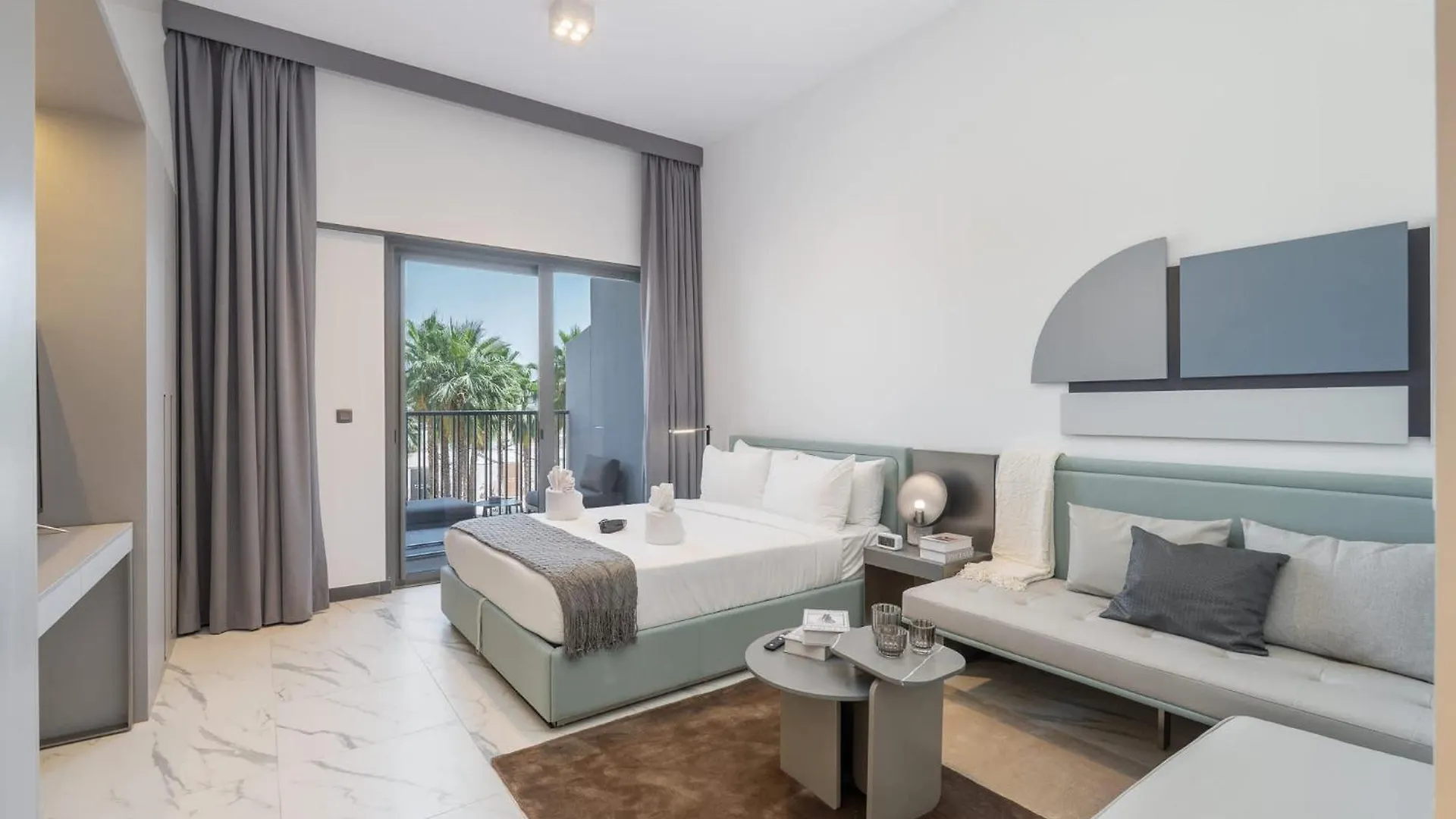 Modern And Stunning Studio In Mag 910 Mbr City 두바이 아파트